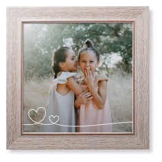 Double Heart Line Art