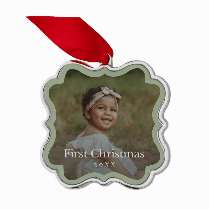Bow Tied Keepsake Ornament Bow Tied 2x2 Red Keepsake Ornament