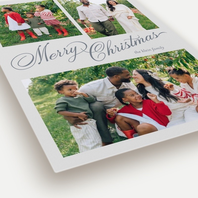 Script Collage Holiday Card