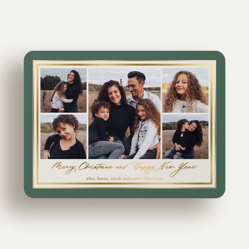 Classic Matted Holiday Card