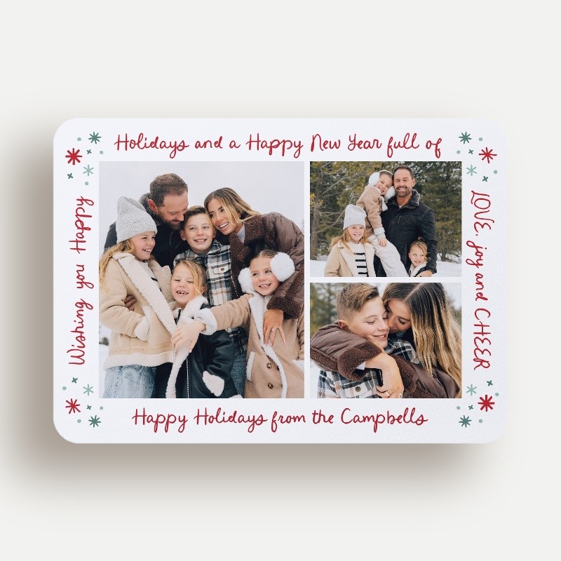 Wrapped Words Holiday Card