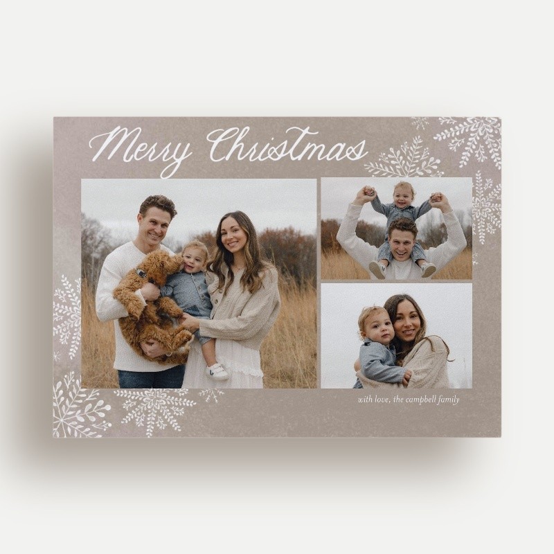 Brown Photo Christmas Card