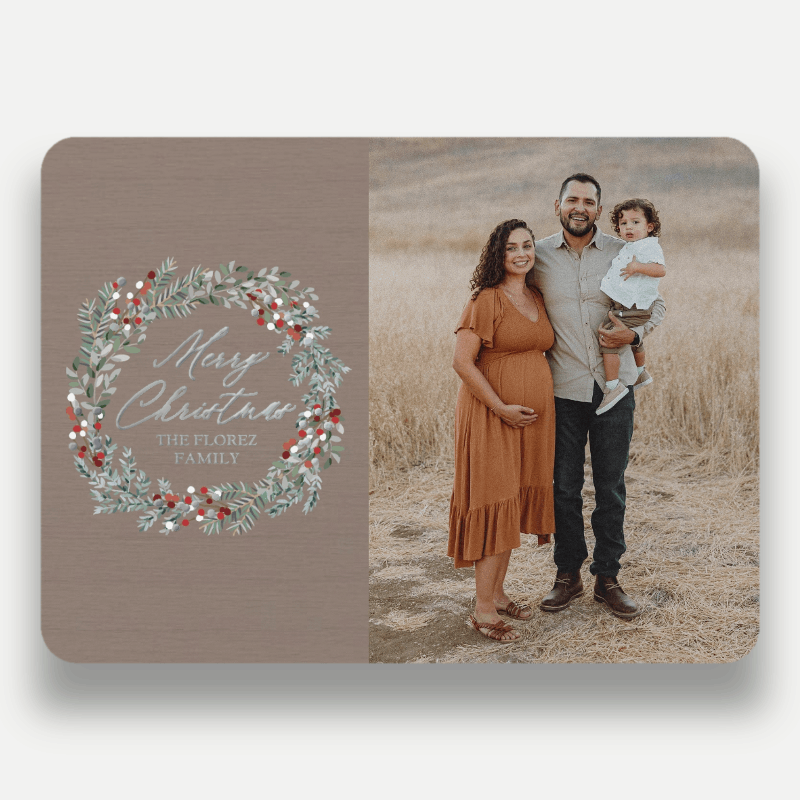 Berry Wreath Holiday Card