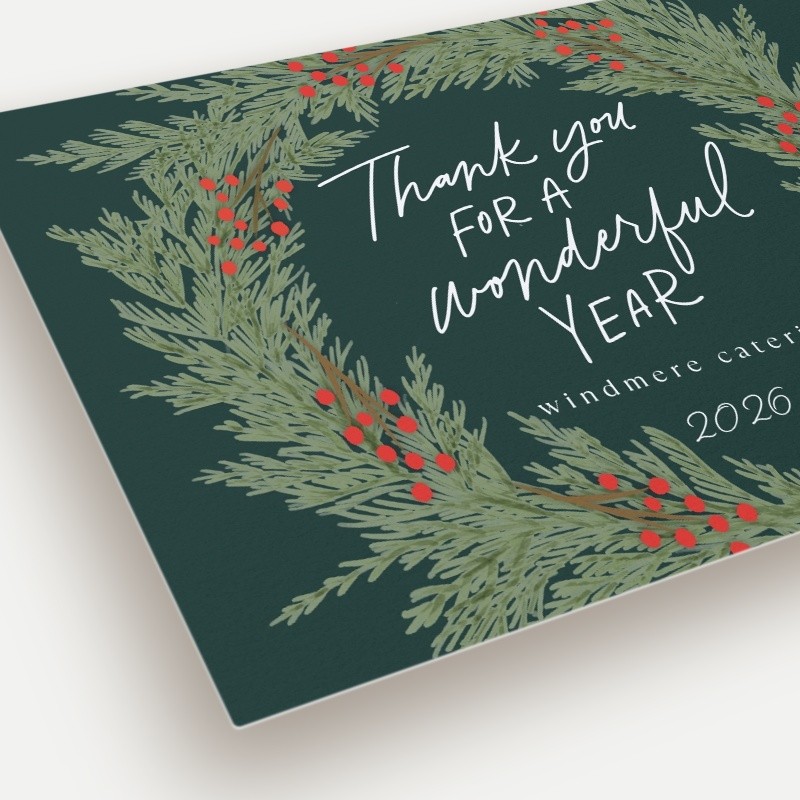 Perfect Wreath Holiday Card
