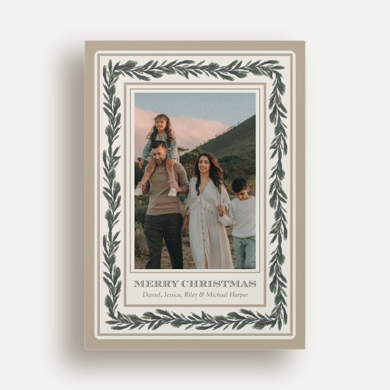 Unique Brown Holiday Card