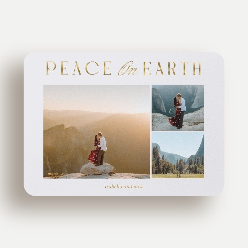 Luminous Peace Religious Christmas Card