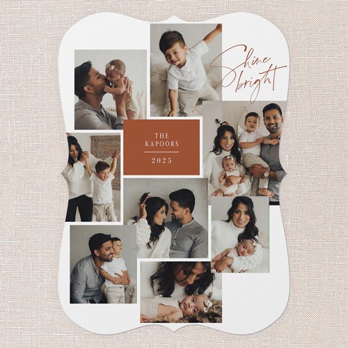 Photo Medley 5x7 Brown  Holiday Card