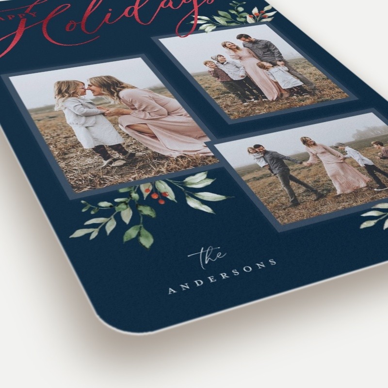 Script and Snapshots Holiday Card