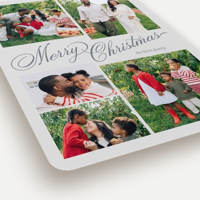 Script Collage Holiday Card