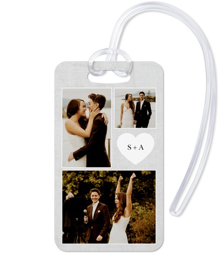 Travel Love Buddies 2x4 White  Luggage Tag