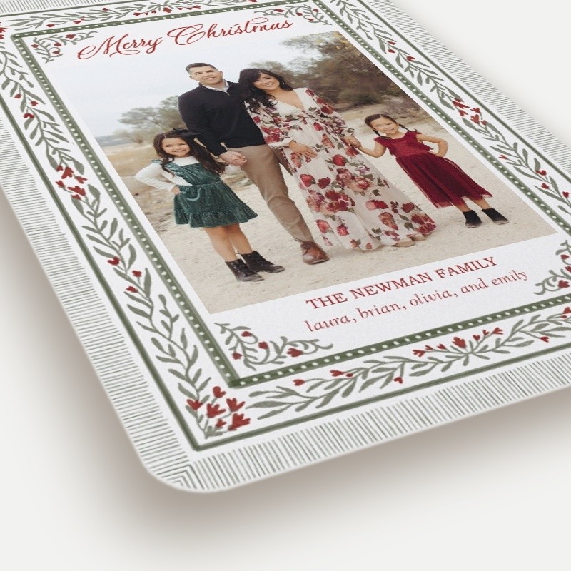Botanical Flourish Holiday Card