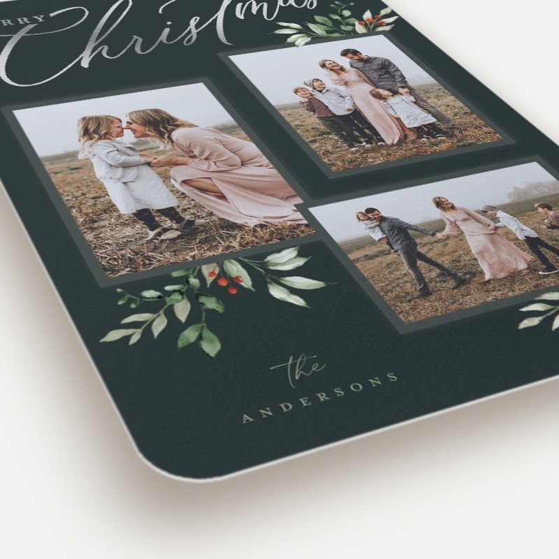 Script and Snapshots Holiday Card