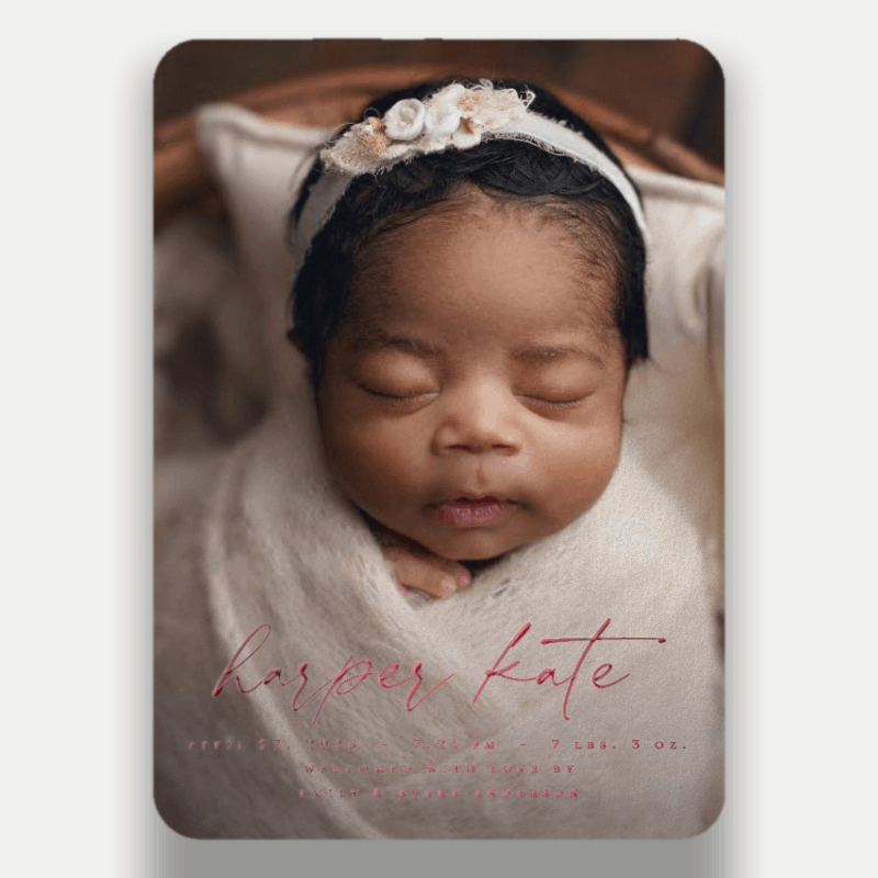 Little Welcome Birth Announcement