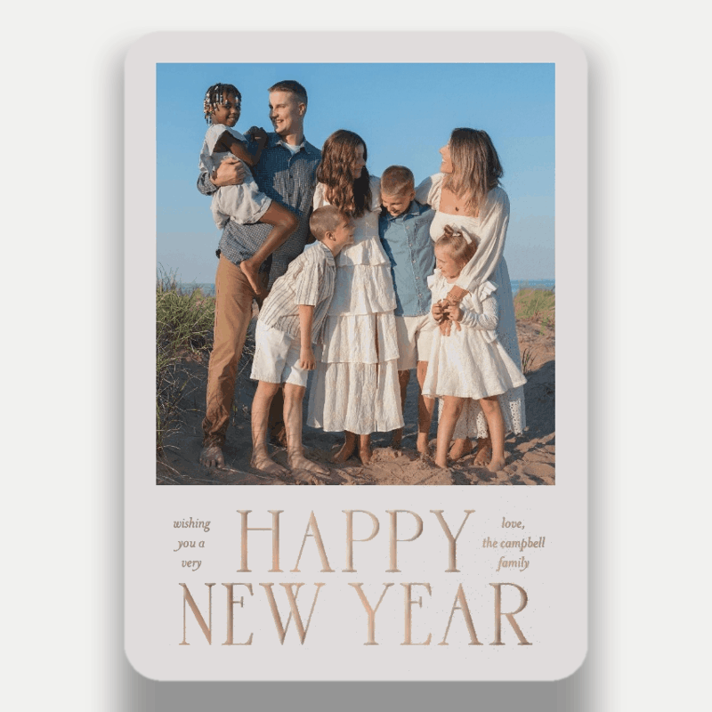 Grand Serif New Year's Card