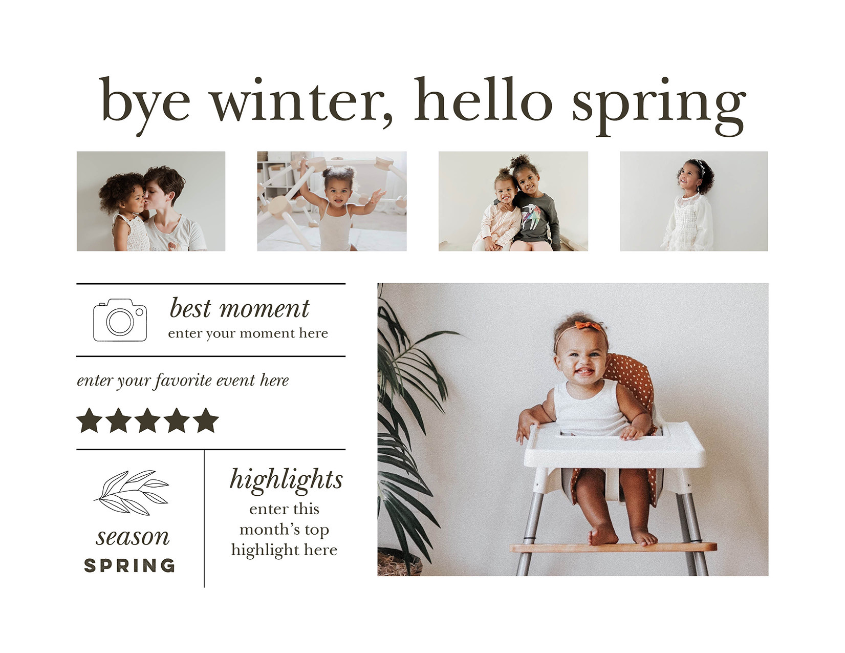 Modern Year In Review Gallery Calendar 8x11 undefined  Wall Calendar