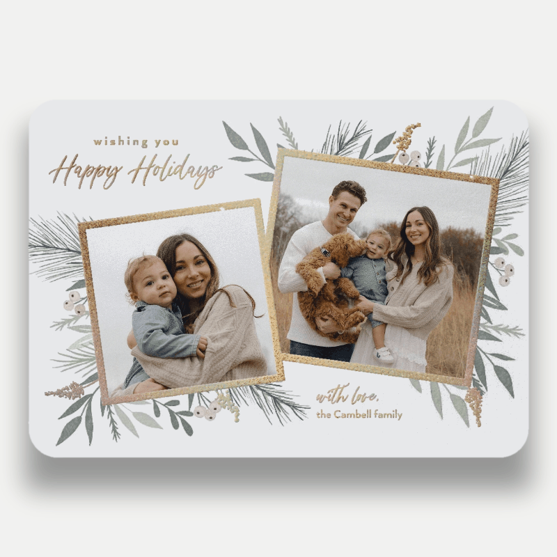Elegant Botanicals Holiday Card