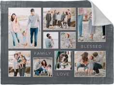 Family Love Blessed Collage