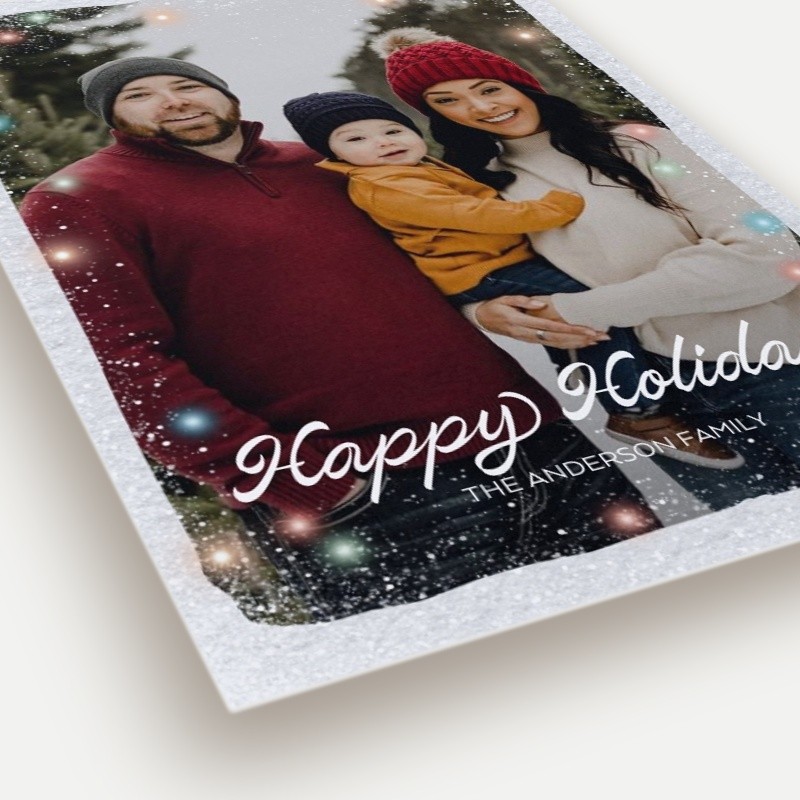 Flurry Border Holiday Card