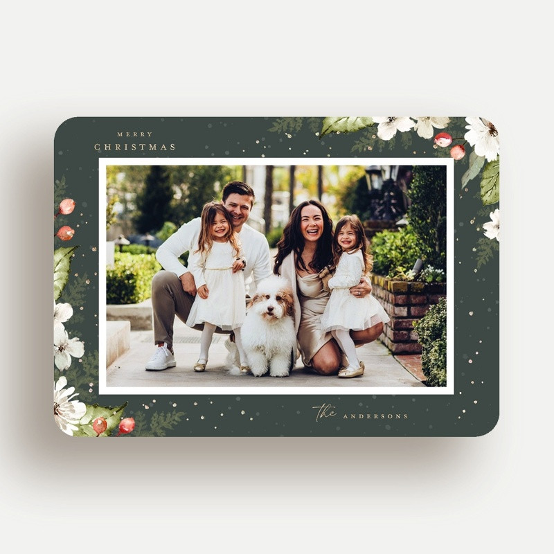 Winter Floral Frame