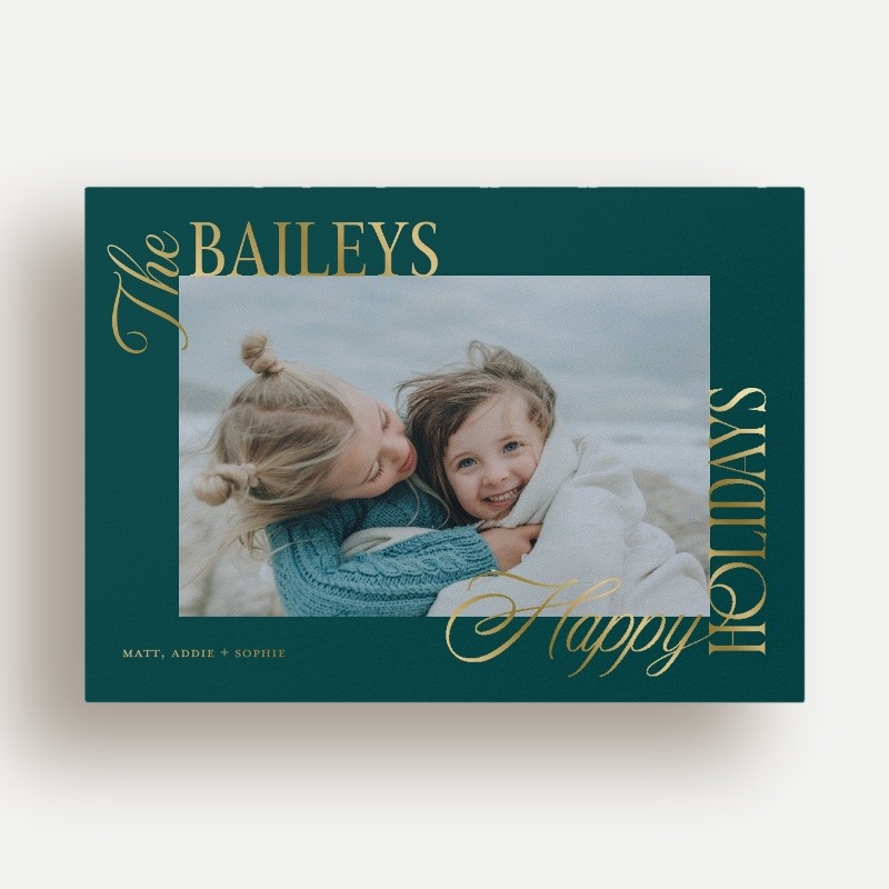 Bold Clipped Holiday Card