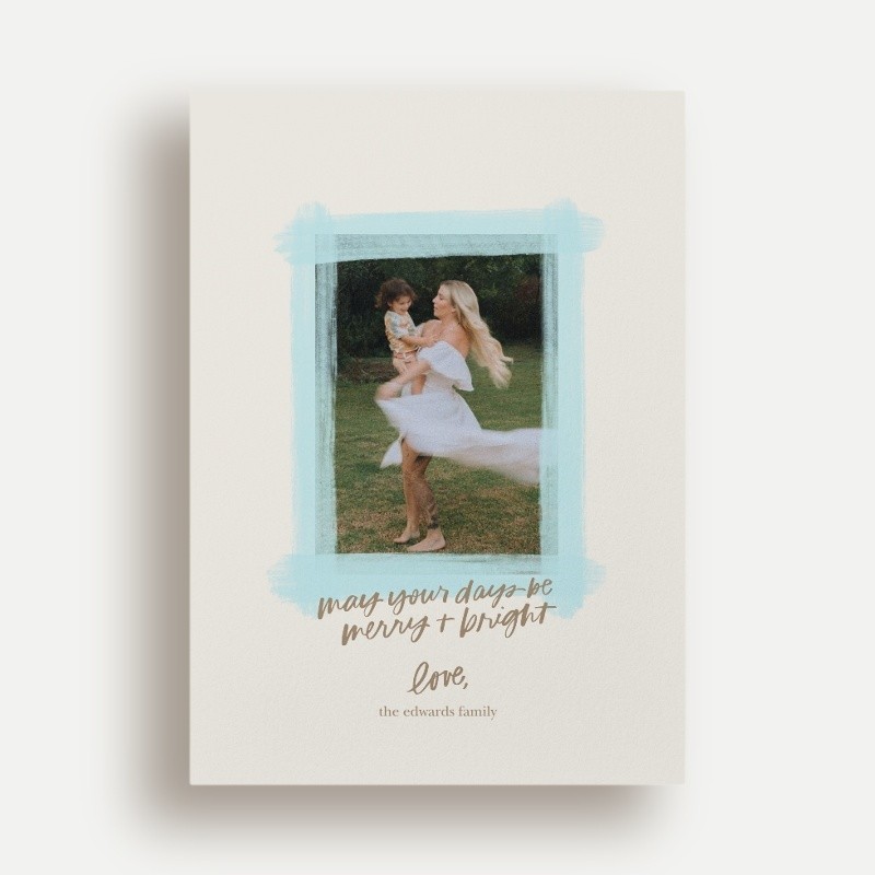 Painted Frame Holiday Card