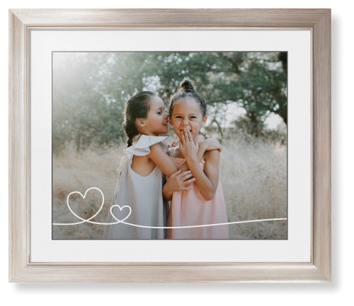 Double Heart Line Art