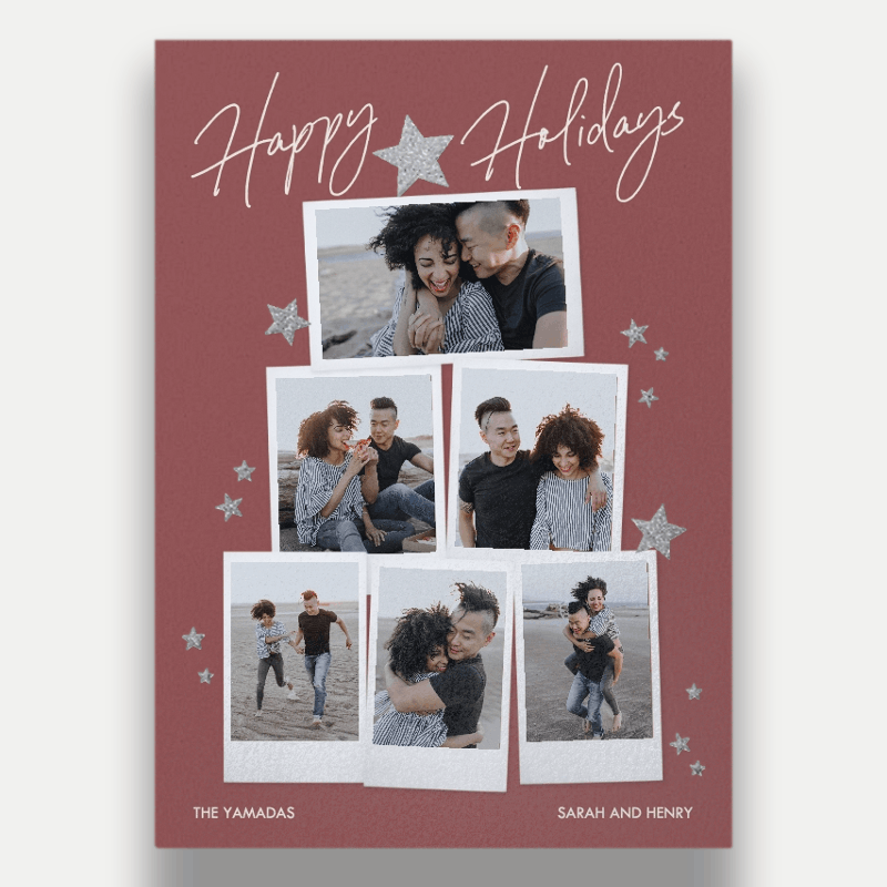 Starry Snapshots Holiday Card