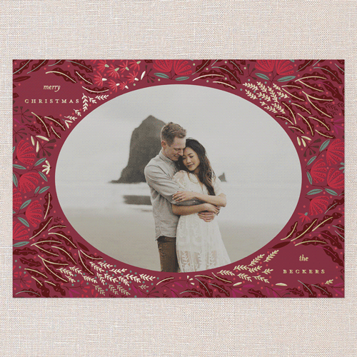 Gold Foil Holiday Photo Cards