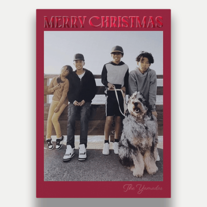 Bold Stack Holiday Card