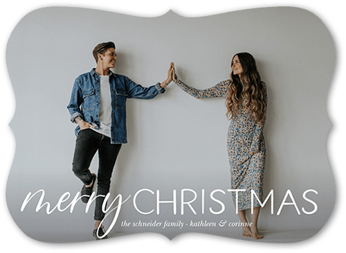 Season In Focus 5x7 White  Holiday Card