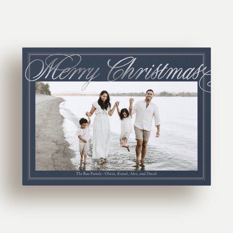 Grand Script Holiday Card