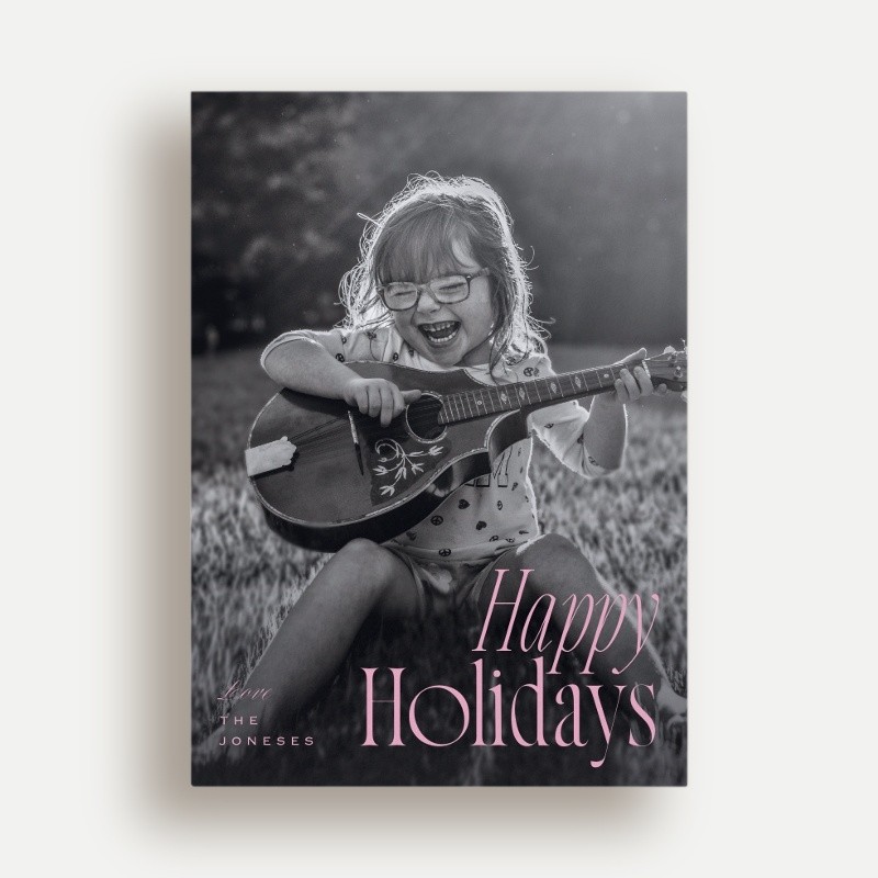 Bright Stripe Holiday Card