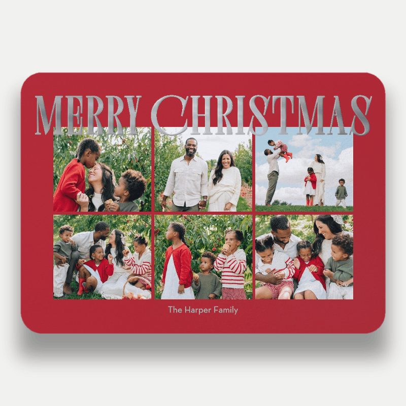 Elegant Serif Holiday Card