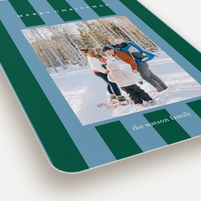 Candy Stripes Holiday Card