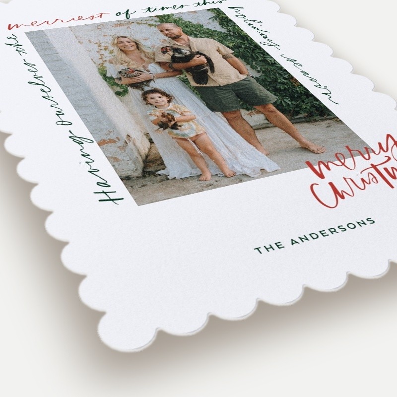 Lettered Frame Holiday Card