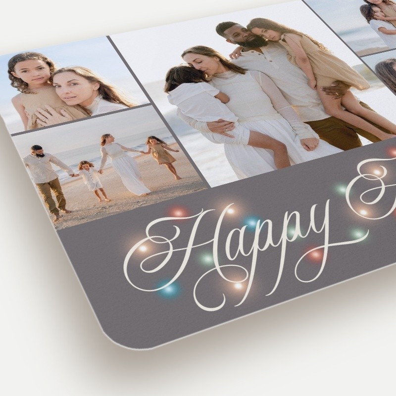 Lights Script Holiday Card