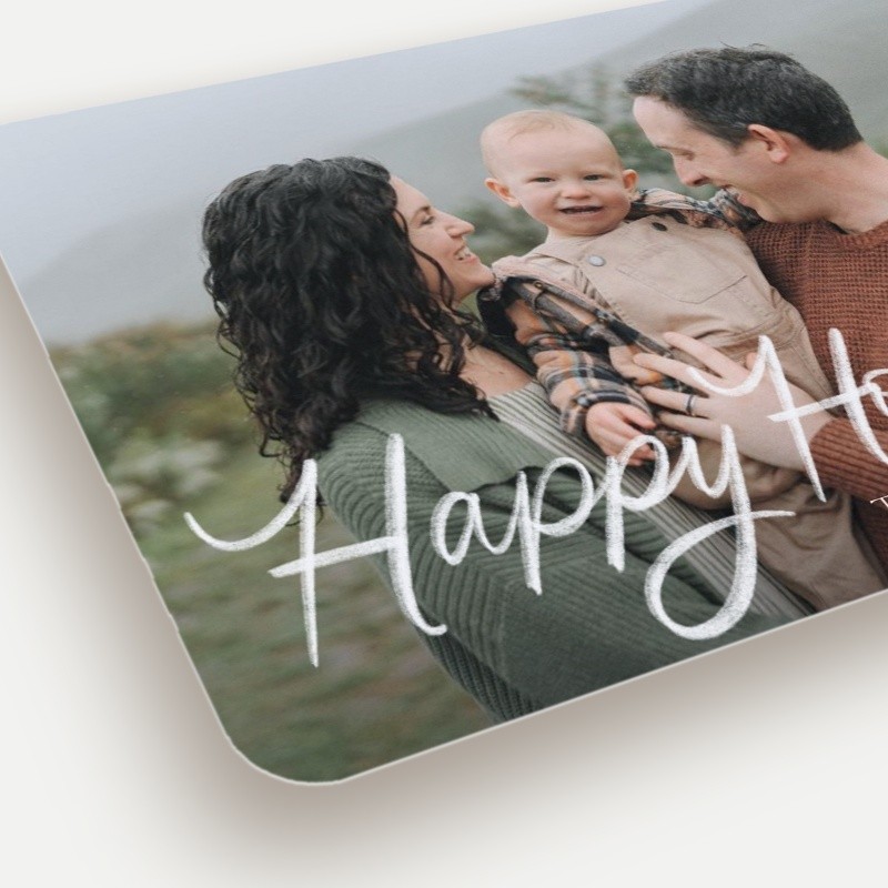 Script Overlay Holiday Card