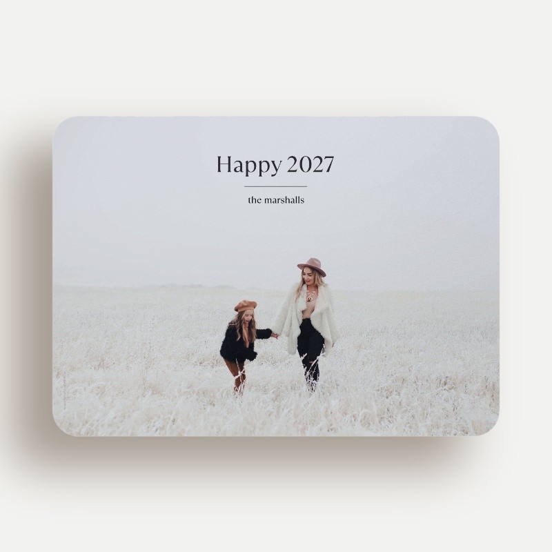 Pure Sentiment New Year's Card