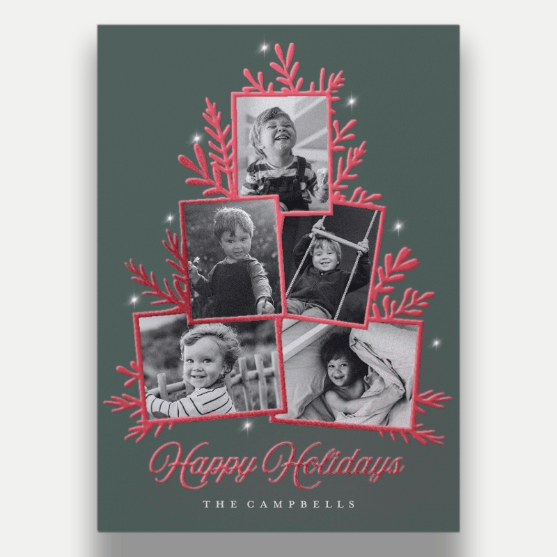 Sprig Tree Holiday Card