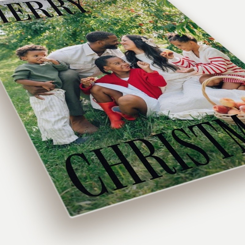 Split Serif Holiday Card