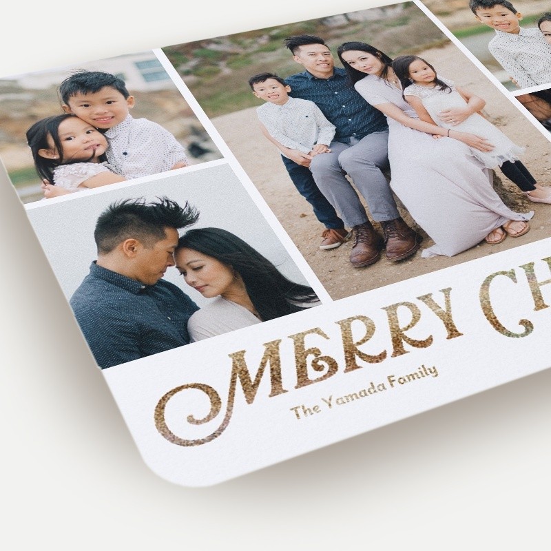 Classic Serif Holiday Card
