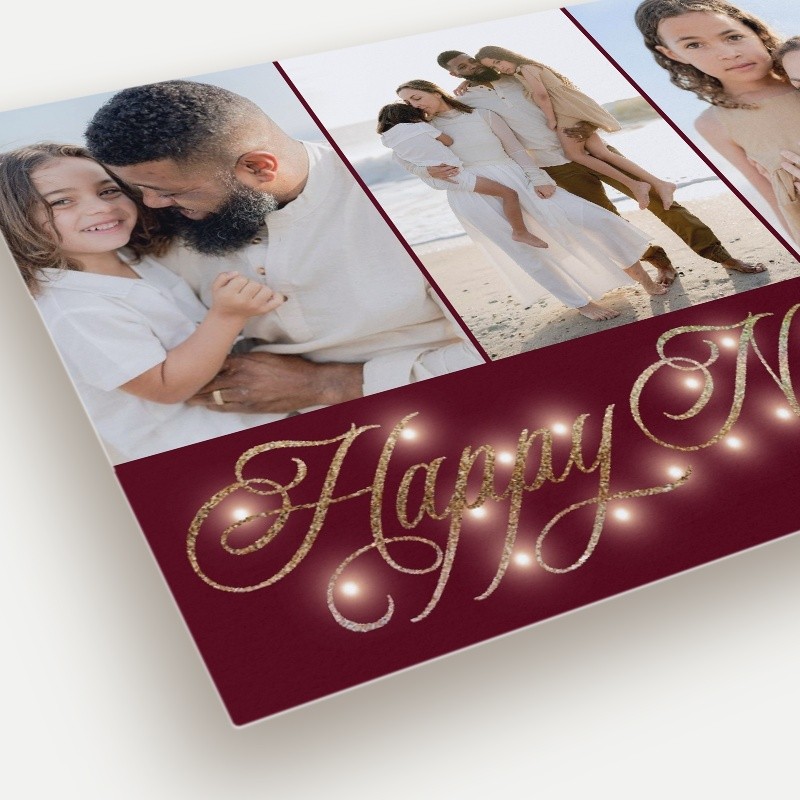 Glowing Flourish Holiday Card