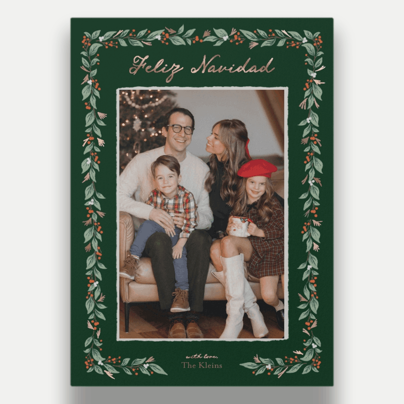 Botanical Frame Holiday Card