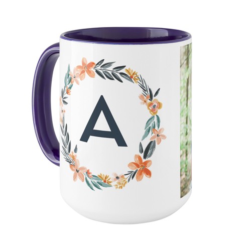 Bright Floral Wreath Monogram