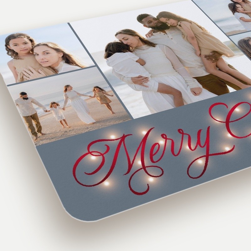 Glowing Flourish Holiday Card