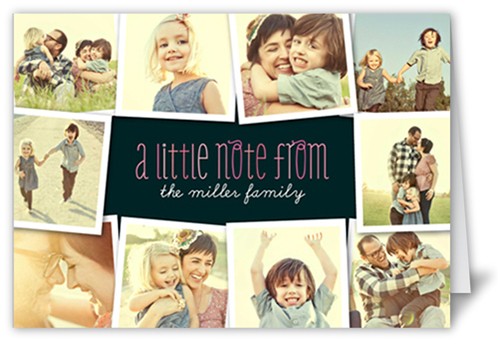 Pink Birthday Thank You Card