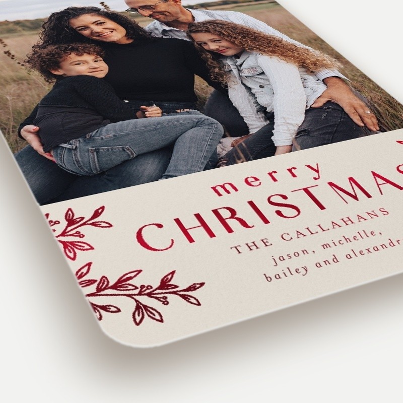 Foliage Frame Holiday Card