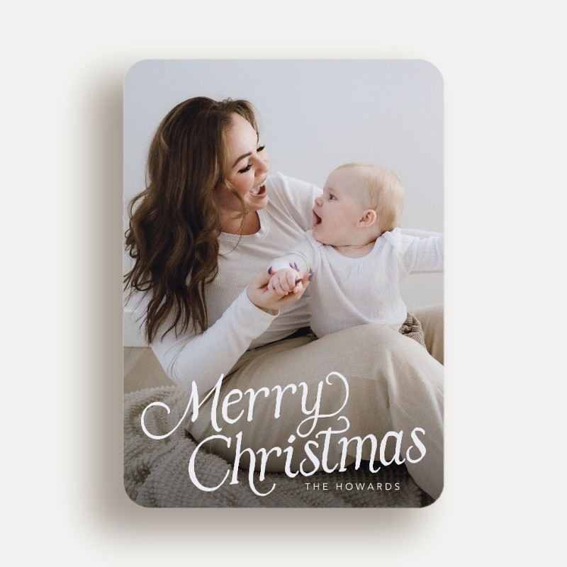 Swirled Merry Holiday Card