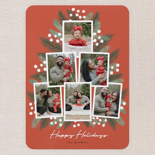 Eye Catching Rounded Holiday Card