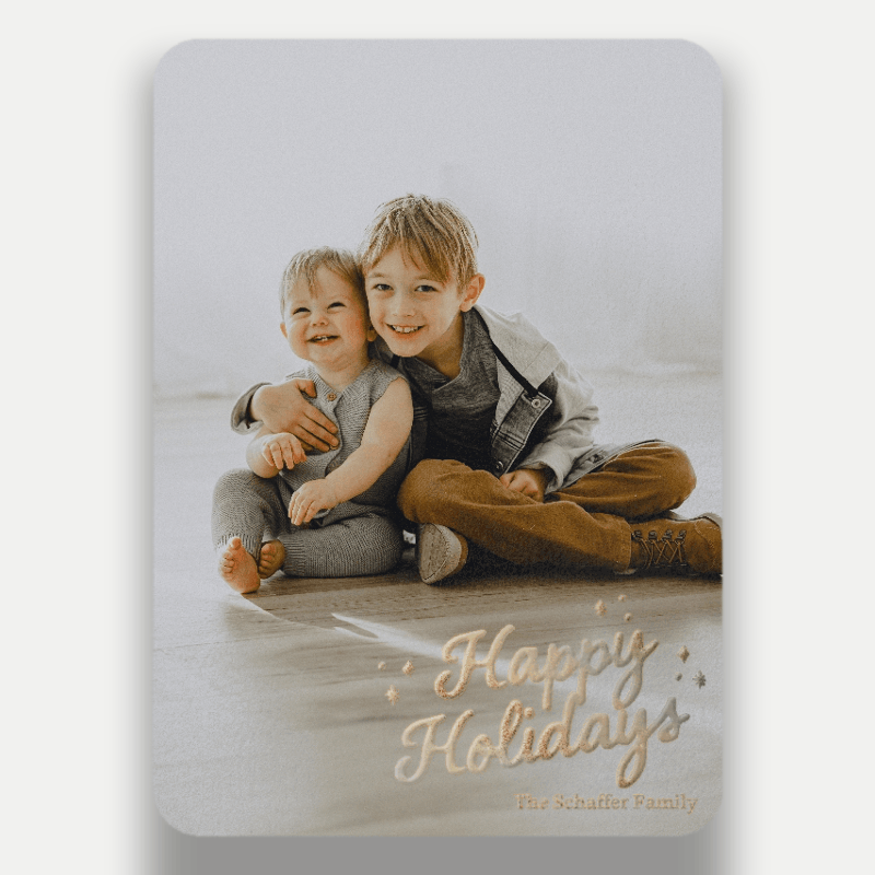 Nostalgic Script Holiday Card